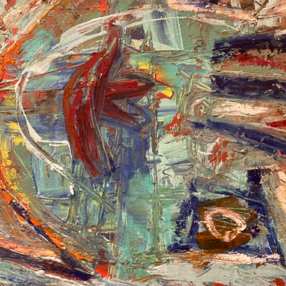 Original painting on wood byDorotaKormienko 24x30x2 deep - Picture 7 of 13